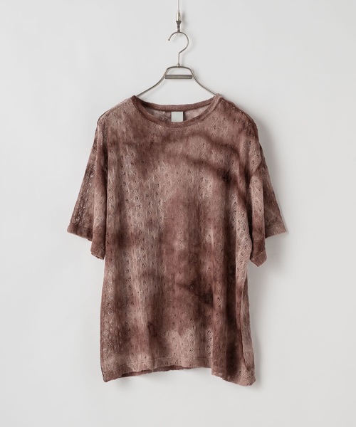 CASPER JOHN（キャスパージョン）の「Tie dye russel T-shirts/タイダイラッセルTシャツ（Tシャツ/カットソー・メンズ・ブルー/ブラウン/グリーン・X-SMALL/SMALL/MEDIUM/LARGE）」の4枚目の写真