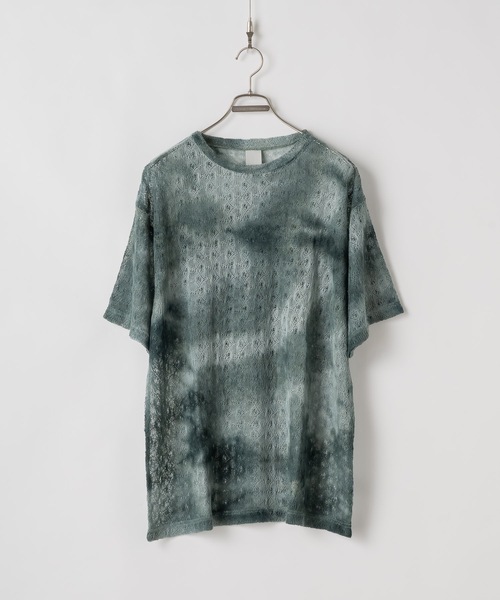 CASPER JOHN（キャスパージョン）の「Tie dye russel T-shirts/タイダイラッセルTシャツ（Tシャツ/カットソー・メンズ・ブルー/ブラウン/グリーン・X-SMALL/SMALL/MEDIUM/LARGE）」の13枚目の写真