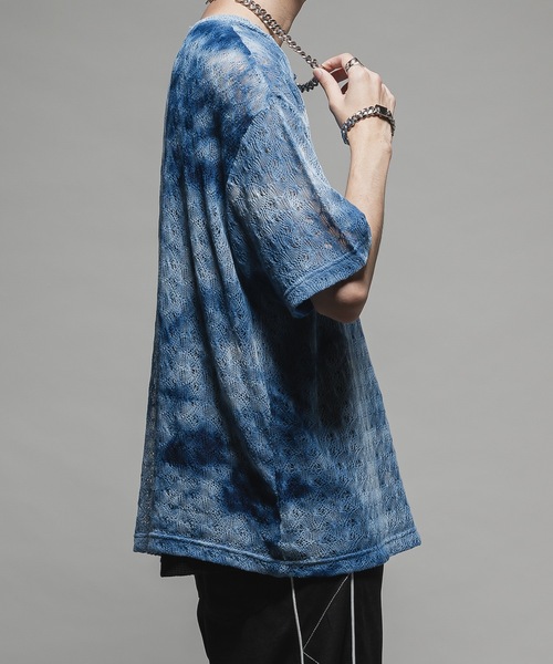 CASPER JOHN（キャスパージョン）の「Tie dye russel T-shirts/タイダイラッセルTシャツ（Tシャツ/カットソー・メンズ・ブルー/ブラウン/グリーン・X-SMALL/SMALL/MEDIUM/LARGE）」の21枚目の写真