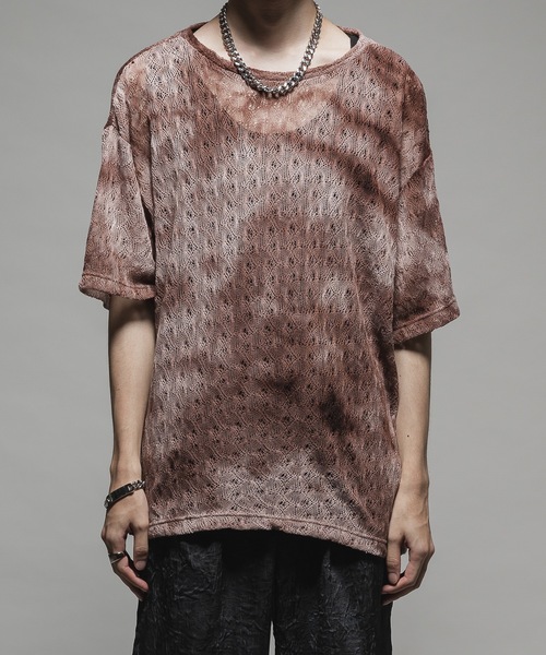 CASPER JOHN（キャスパージョン）の「Tie dye russel T-shirts/タイダイラッセルTシャツ（Tシャツ/カットソー・メンズ・ブルー/ブラウン/グリーン・X-SMALL/SMALL/MEDIUM/LARGE）」の5枚目の写真