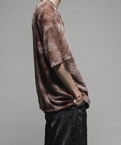 CASPER JOHN（キャスパージョン）の「Tie dye russel T-shirts/タイダイラッセルTシャツ（Tシャツ/カットソー・メンズ・ブルー/ブラウン/グリーン・X-SMALL/SMALL/MEDIUM/LARGE）」の6枚目の写真