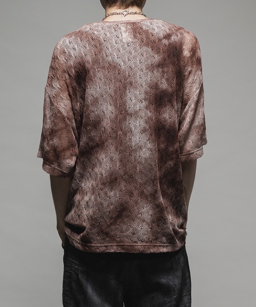 CASPER JOHN（キャスパージョン）の「Tie dye russel T-shirts/タイダイラッセルTシャツ（Tシャツ/カットソー・メンズ・ブルー/ブラウン/グリーン・X-SMALL/SMALL/MEDIUM/LARGE）」の7枚目の写真