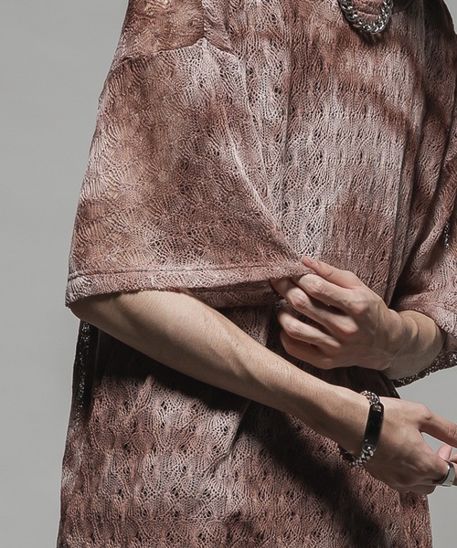 CASPER JOHN（キャスパージョン）の「Tie dye russel T-shirts/タイダイラッセルTシャツ（Tシャツ/カットソー・メンズ・ブルー/ブラウン/グリーン・X-SMALL/SMALL/MEDIUM/LARGE）」の8枚目の写真