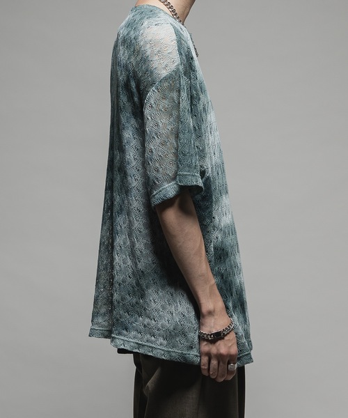 CASPER JOHN（キャスパージョン）の「Tie dye russel T-shirts/タイダイラッセルTシャツ（Tシャツ/カットソー・メンズ・ブルー/ブラウン/グリーン・X-SMALL/SMALL/MEDIUM/LARGE）」の16枚目の写真