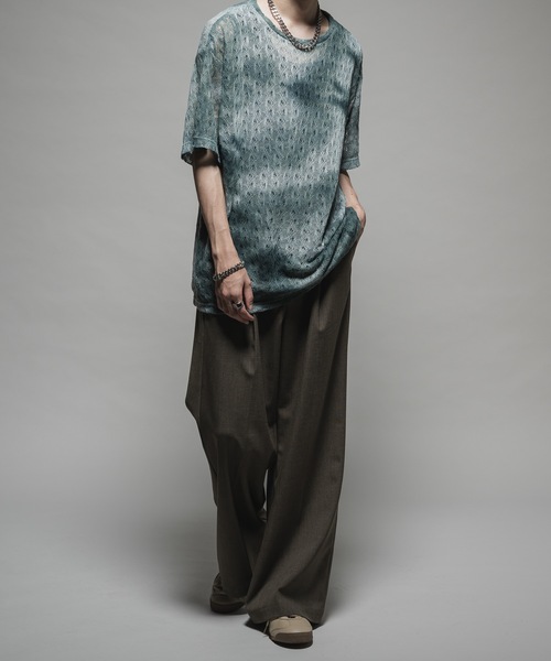 CASPER JOHN（キャスパージョン）の「Tie dye russel T-shirts/タイダイラッセルTシャツ（Tシャツ/カットソー・メンズ・ブルー/ブラウン/グリーン・X-SMALL/SMALL/MEDIUM/LARGE）」の17枚目の写真