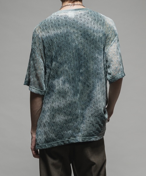 CASPER JOHN（キャスパージョン）の「Tie dye russel T-shirts/タイダイラッセルTシャツ（Tシャツ/カットソー・メンズ・ブルー/ブラウン/グリーン・X-SMALL/SMALL/MEDIUM/LARGE）」の15枚目の写真