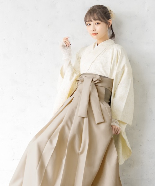 SOUBIEN袴4点（二尺袖着物/無地袴/襦袢/下帯） Ｌ　2尺5寸 SOUBIEN袴4点（二尺袖着物/無地袴/襦袢/下帯） L 2尺5寸 SOUBIEN 袴