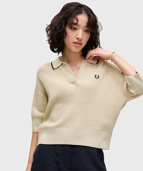 楽天市場】フレッドペリー ニットポロシャツ 半袖 FRED PERRY