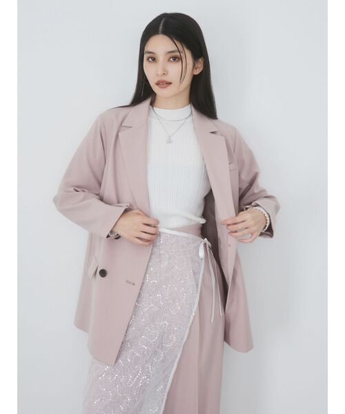 MURUA（ムルーア）の「リブパターンハイネックニット（ニット/セーター・レディース・ホワイト/ブラック/ブルー・FREE）」の12枚目の写真