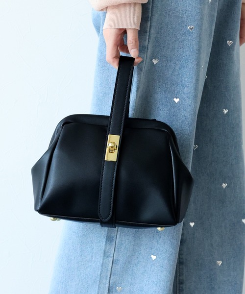 ワンハンドルがま口バッグ（ハンドバッグ）｜BLUEEAST（ブルーイースト