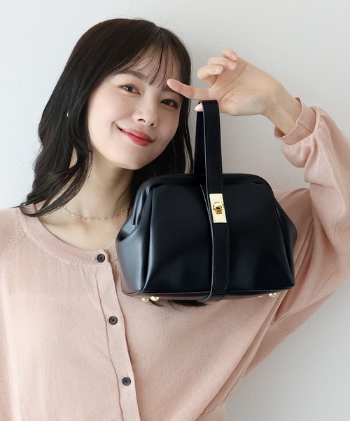 ワンハンドルがま口バッグ（ハンドバッグ）｜BLUEEAST（ブルーイースト