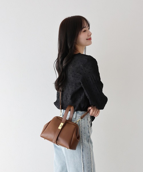 ワンハンドルがま口バッグ（ハンドバッグ）｜BLUEEAST（ブルーイースト