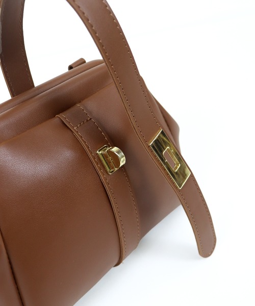 BLUEEAST（ブルーイースト）の「ワンハンドルがま口バッグ（ハンドバッグ・レディース・ブラウン/ブラック・FREE）」の18枚目の写真