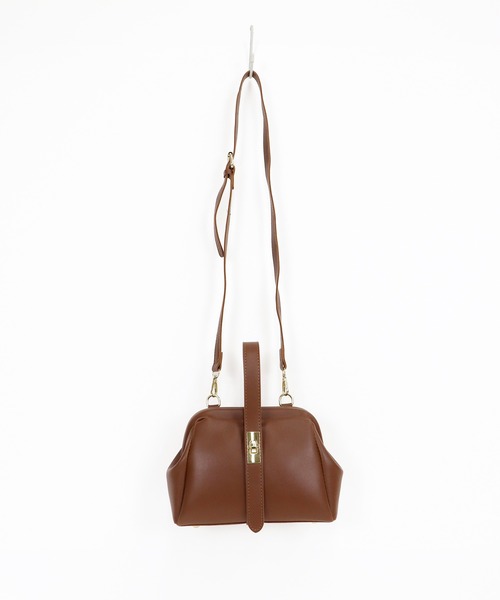 BLUEEAST（ブルーイースト）の「ワンハンドルがま口バッグ（ハンドバッグ・レディース・ブラウン/ブラック・FREE）」の15枚目の写真