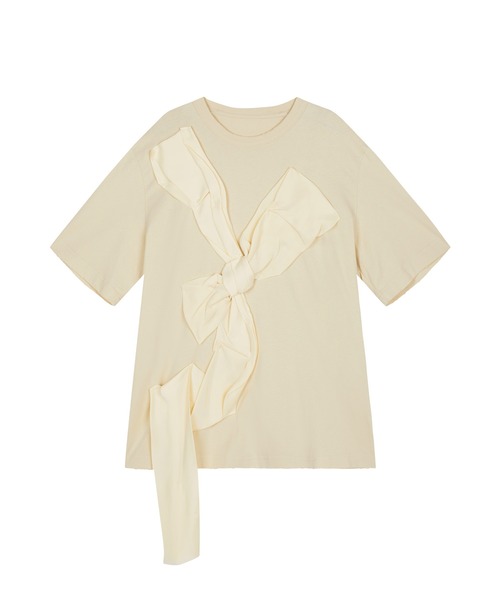 tシャツ Whispering Ribbon T-shirt / リボンTシャツ レディース セール】Whispering Ribbon T-shirt / リボンTシャツ（Tシャツ