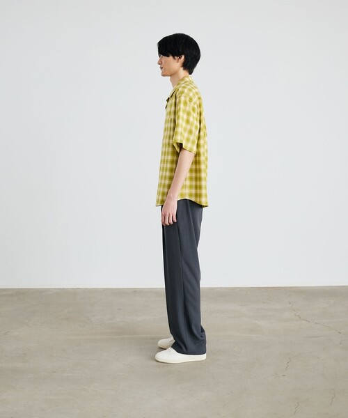 City Ambient Products（シティアンビエントプロダクツ）の「City Ambient Products: オープン カラー オンブレ チェック シャツ（シャツ/ブラウス・メンズ・ライトオリーブ/ブラック/ライトブルー・SMALL/MEDIUM/LARGE）」の20枚目の写真