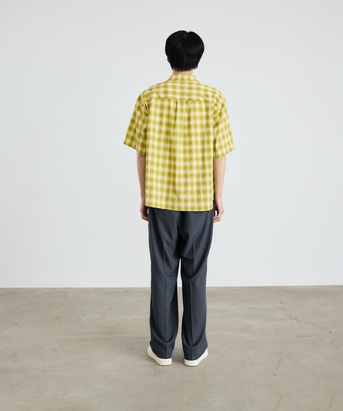 City Ambient Products（シティアンビエントプロダクツ）の「City Ambient Products: オープン カラー オンブレ チェック シャツ（シャツ/ブラウス・メンズ・ライトオリーブ/ブラック/ライトブルー・SMALL/MEDIUM/LARGE）」の21枚目の写真