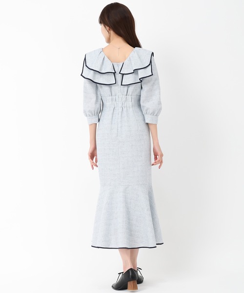 MISCH MASCH（ミッシュマッシュ）の「ビッグカラーマーメイドワンピース（ワンピース・レディース・ブルー/グリーン/イエロー・S/M）」の18枚目の写真