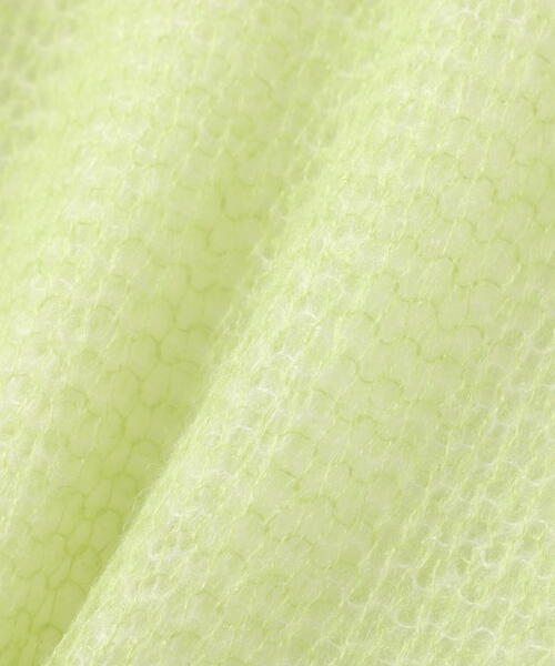 FREE'S MART（フリーズマート）の「◆配色レイヤードシアーニット（ニット/セーター・レディース・グレー/ホワイト/ライトグリーン・FREE）」の15枚目の写真