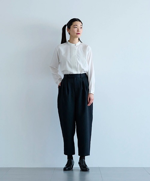 D(ディー)の「ポリエステルドビー タックパンツ(その他パンツ・レディース・ブラック・MEDIUM)」の1枚目の写真