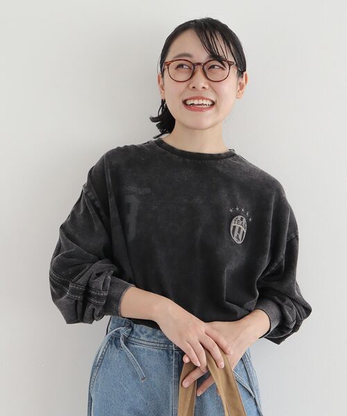 CRAFT STANDARD BOUTIQUE（クラフトスタンダードブティック）の「【ユニセックス】ヴィンテージゲームシャツ-C（Tシャツ/カットソー・レディース・グレー/アイボリー/ブラック・L/M/S）」の5枚目の写真