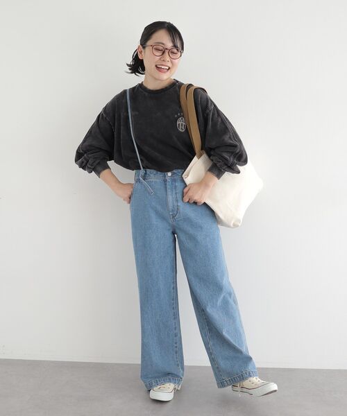 CRAFT STANDARD BOUTIQUE（クラフトスタンダードブティック）の「【ユニセックス】ヴィンテージゲームシャツ-C（Tシャツ/カットソー・レディース・グレー/アイボリー/ブラック・L/M/S）」の6枚目の写真