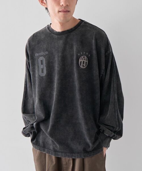 CRAFT STANDARD BOUTIQUE（クラフトスタンダードブティック）の「【ユニセックス】ヴィンテージゲームシャツ-C（Tシャツ/カットソー・レディース・グレー/アイボリー/ブラック・L/M/S）」の9枚目の写真