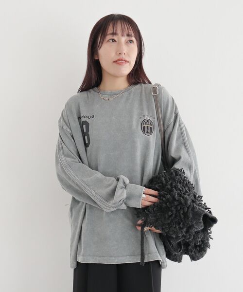 CRAFT STANDARD BOUTIQUE（クラフトスタンダードブティック）の「【ユニセックス】ヴィンテージゲームシャツ-C（Tシャツ/カットソー・レディース・グレー/アイボリー/ブラック・L/M/S）」の19枚目の写真