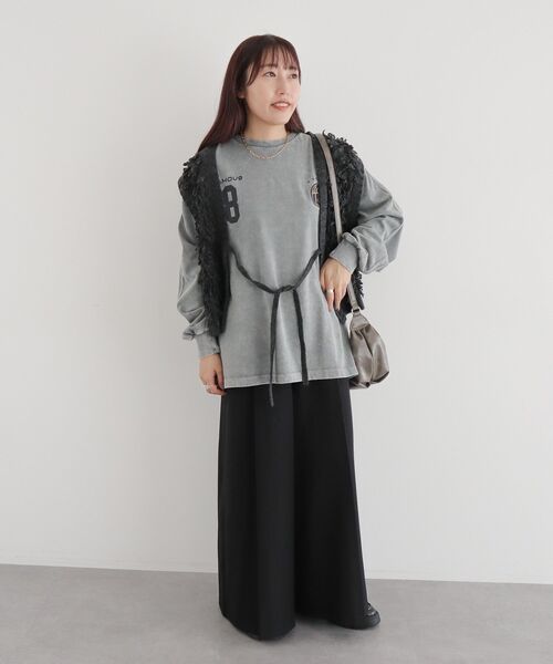 CRAFT STANDARD BOUTIQUE（クラフトスタンダードブティック）の「【ユニセックス】ヴィンテージゲームシャツ-C（Tシャツ/カットソー・レディース・グレー/アイボリー/ブラック・L/M/S）」の22枚目の写真