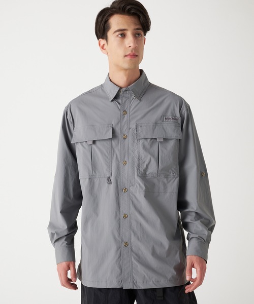 Eddie Bauer(エディーバウアー)の「長袖 ガイドシャツ(シャツ/ブラウス・メンズ・グレー/ダークネイビー・L/M/XXL/S/XL)」の2枚目の写真