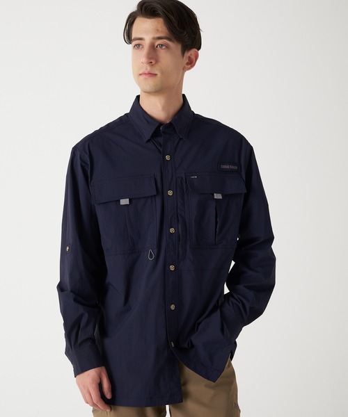 Eddie Bauer(エディーバウアー)の「長袖 ガイドシャツ(シャツ/ブラウス・メンズ・グレー/ダークネイビー・L/M/XXL/S/XL)」の1枚目の写真