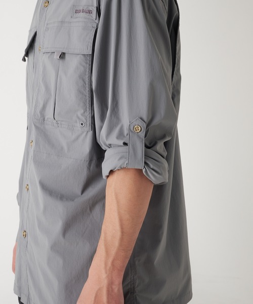 Eddie Bauer(エディーバウアー)の「長袖 ガイドシャツ(シャツ/ブラウス・メンズ・グレー/ダークネイビー・L/M/XXL/S/XL)」の19枚目の写真