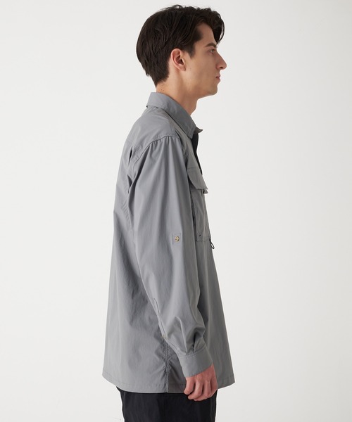Eddie Bauer(エディーバウアー)の「長袖 ガイドシャツ(シャツ/ブラウス・メンズ・グレー/ダークネイビー・L/M/XXL/S/XL)」の4枚目の写真