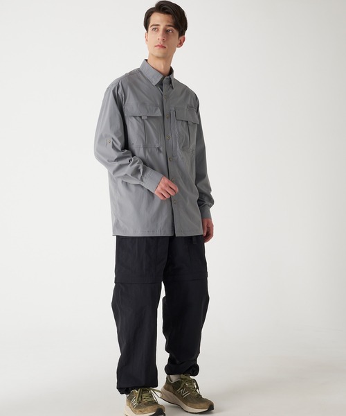 Eddie Bauer(エディーバウアー)の「長袖 ガイドシャツ(シャツ/ブラウス・メンズ・グレー/ダークネイビー・L/M/XXL/S/XL)」の6枚目の写真