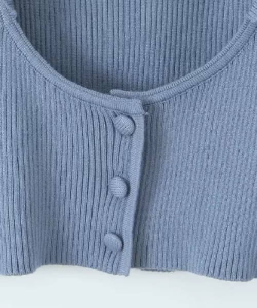 LA POMME petit(ラポミ・プチ)の「Sweet Lace Up 3 Items Set Up(セットアップ・レディース・アイボリー/グレー/ブルー・SMALL/MEDIUM)」の6枚目の写真