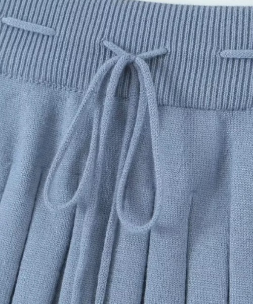 LA POMME petit(ラポミ・プチ)の「Sweet Lace Up 3 Items Set Up(セットアップ・レディース・アイボリー/グレー/ブルー・SMALL/MEDIUM)」の8枚目の写真