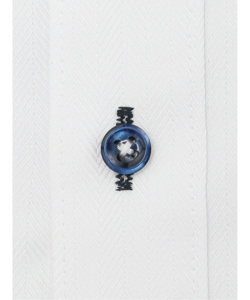 m.f.editorial（エムエフエディトリアル）の「【綿100% ノーアイロン】m.f.エディトリアル メンズ ボタンダウン ビジネスドレス 長袖シャツ（ビジネスシャツ・メンズ・ホワイト・首回り37cm-裄丈80cm/首回り39cm-裄丈80cm/首回り39cm-裄丈84cm/首回り41cm-裄丈82cm/首回り41cm-裄丈86cm/首回り43cm-裄丈82cm/首回り43cm-裄丈86cm）」の5枚目の写真