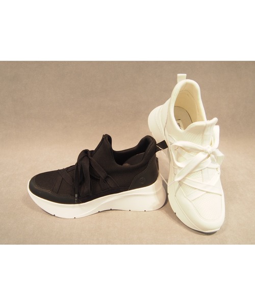 厚底リボンモチーフスリッポンスニーカー（スニーカー