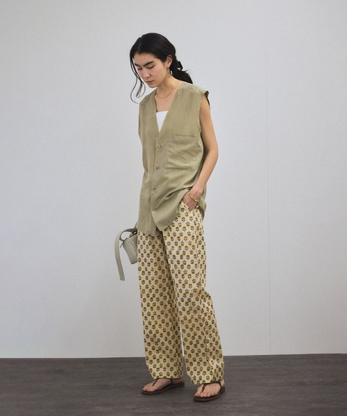 【再入荷】 COUTURE D'ADAM（クチュール ド アダム）】Block print trousers パンツ