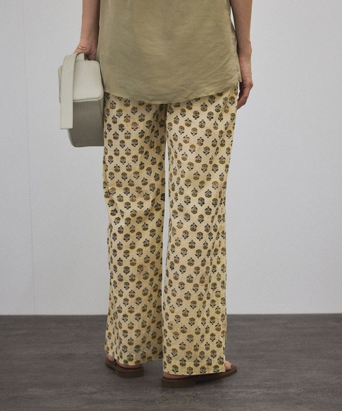 COUTURE D'ADAM（クチュール ド アダム）】Block print trousers