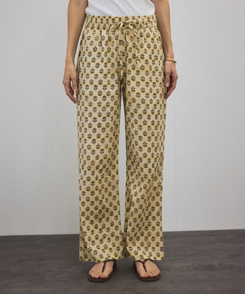 COUTURE D'ADAM（クチュール ド アダム）】Block print trousers