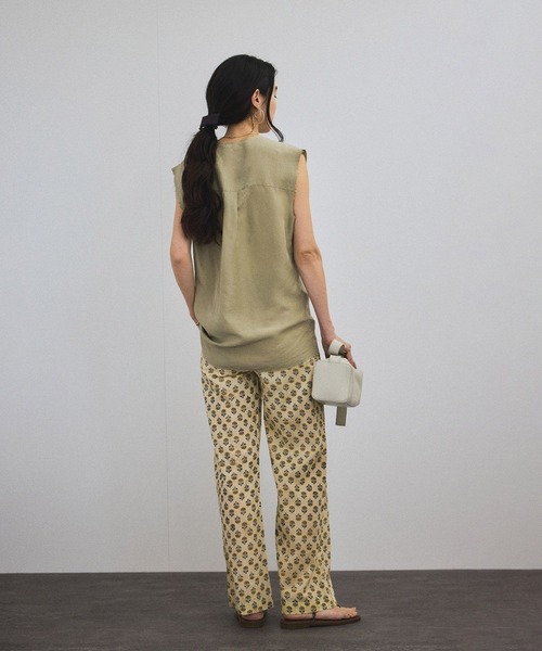 COUTURE D'ADAM（クチュール ド アダム）】Block print trousers