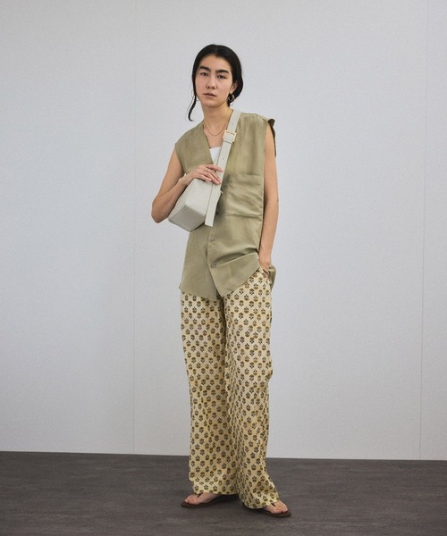 COUTURE D'ADAM（クチュール ド アダム）】Block print trousers
