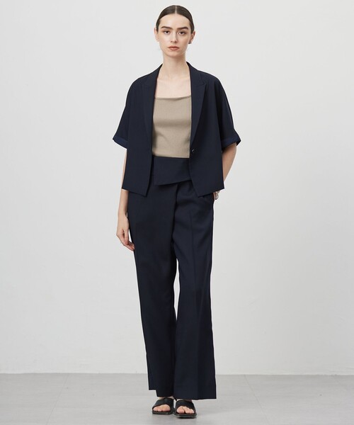 iCB今季完売　FluidBackSatin クロップドジャケット FluidBackSatin クロップドジャケット（その他アウター）｜ICB