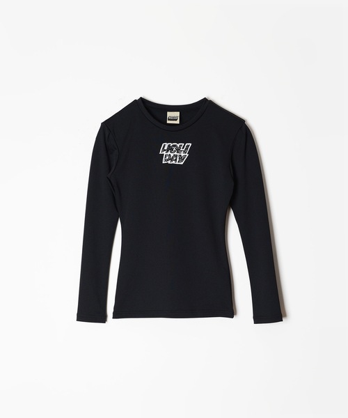 HOLIDAY（ホリデイ）の「FAST DRY JERSEY TUCK L/S TOPS ファストドライジャージタックロングスリーブトップス（Tシャツ/カットソー・レディース・ブラック/ピンク・ONE SIZE）」の2枚目の写真