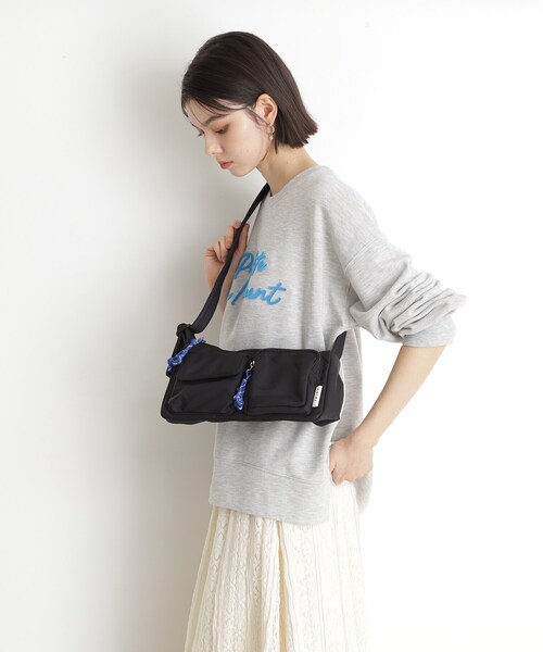 THE SHOP TK （ザ ショップ ティーケー ）の「立体多ポケットミニショルダーバッグ（ショルダーバッグ・レディース・ブラック/グレー・00）」の12枚目の写真