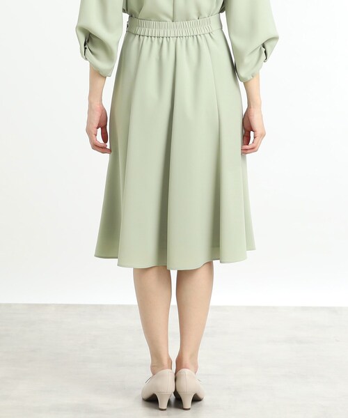 セール】【セットアップ可能】バックサテンフレアスカート（スカート