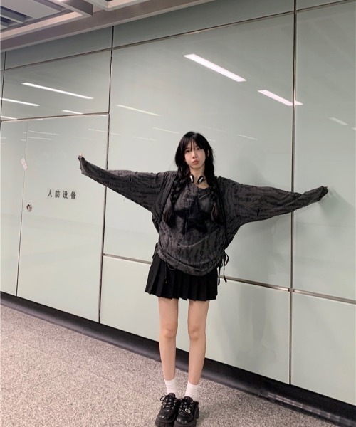 tシャツ Y2K y2k ダメージTシャツ カットソー オーバーサイズ グランジ