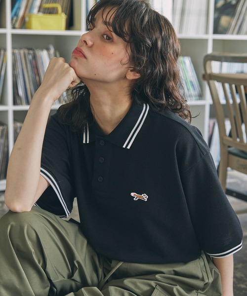 【新品！タグ付き！】PEARLYGATES モノグラム柄ポロシャツ PEARY GATES カモ柄 ワッペン 刺繍 日本製 ポロシャツ N882