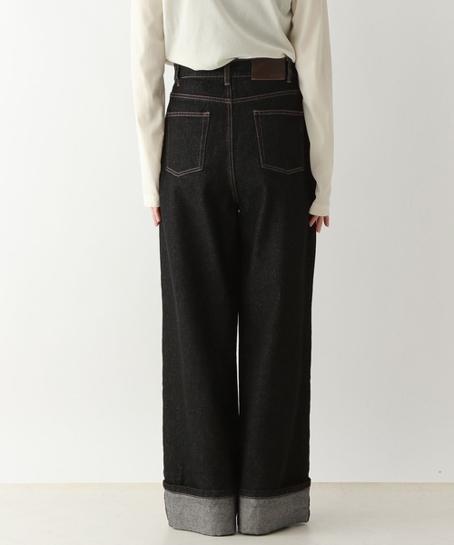 RAGEBLUE（レイジブルー）の「＜セットアップ対応＞ステッチデザイン/ロールアップデニムパンツ（デニムパンツ・レディース・ブラック・MEDIUM/SMALL）」の10枚目の写真